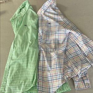 Vineyard Vines Kids Button-Down Shirts - Green Gingham & Multicolor Plaid